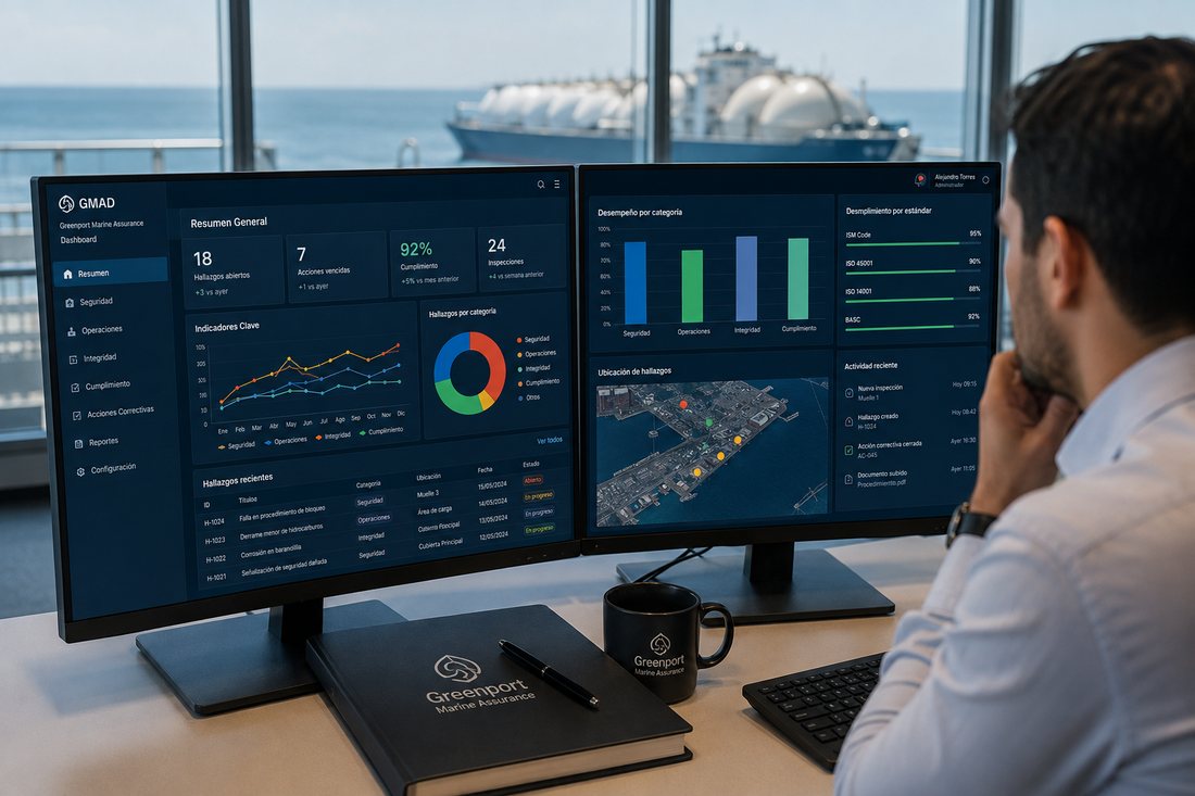GMAD dashboard in use at a monitoring workstation